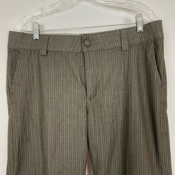 Lee Platinum Label Womens Pinstripe Pants Size 14M Stretch Brown Career Workwear - Picture 7 of 7